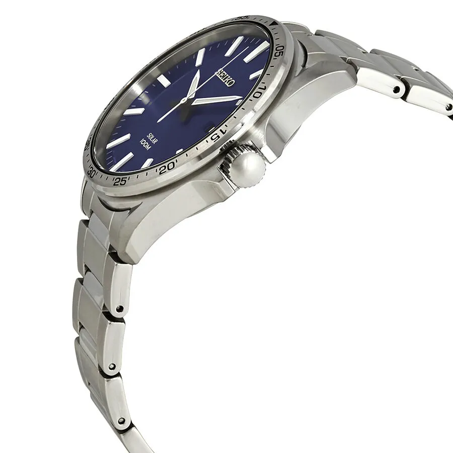Seiko Essentials Blue Dial Stainless Steel Men's Watch SNE483
