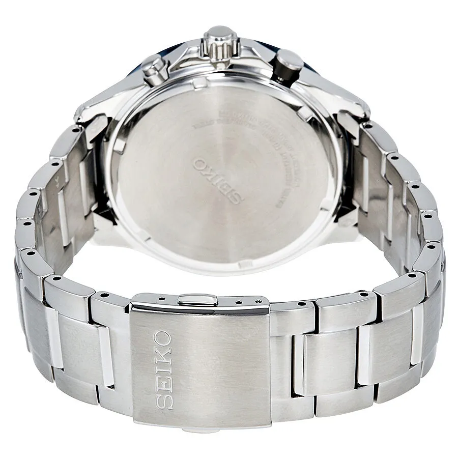 Seiko Solar Chronograph Blue Dial Men's Watch SSC495