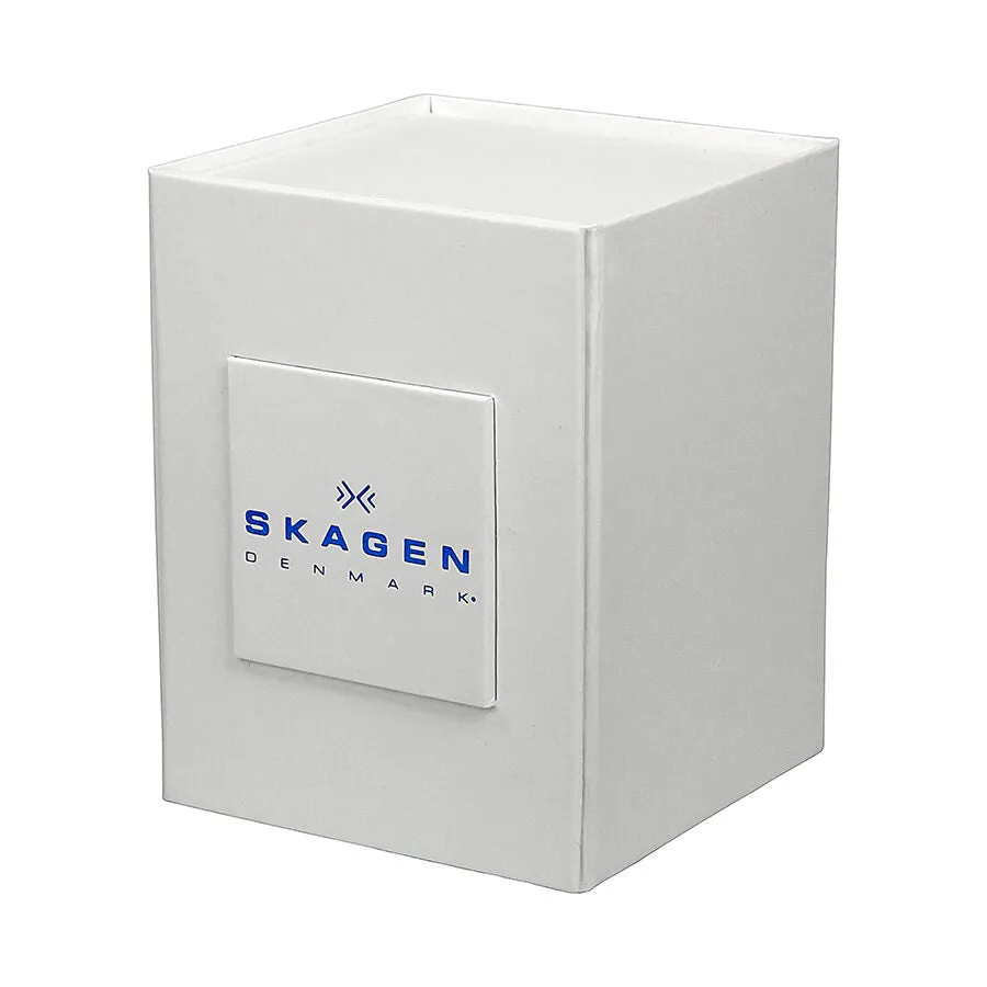 Skagen Leonora Black Mother of Pearl Dial Charcoal Ion-plated Ladies Watch 456SRM