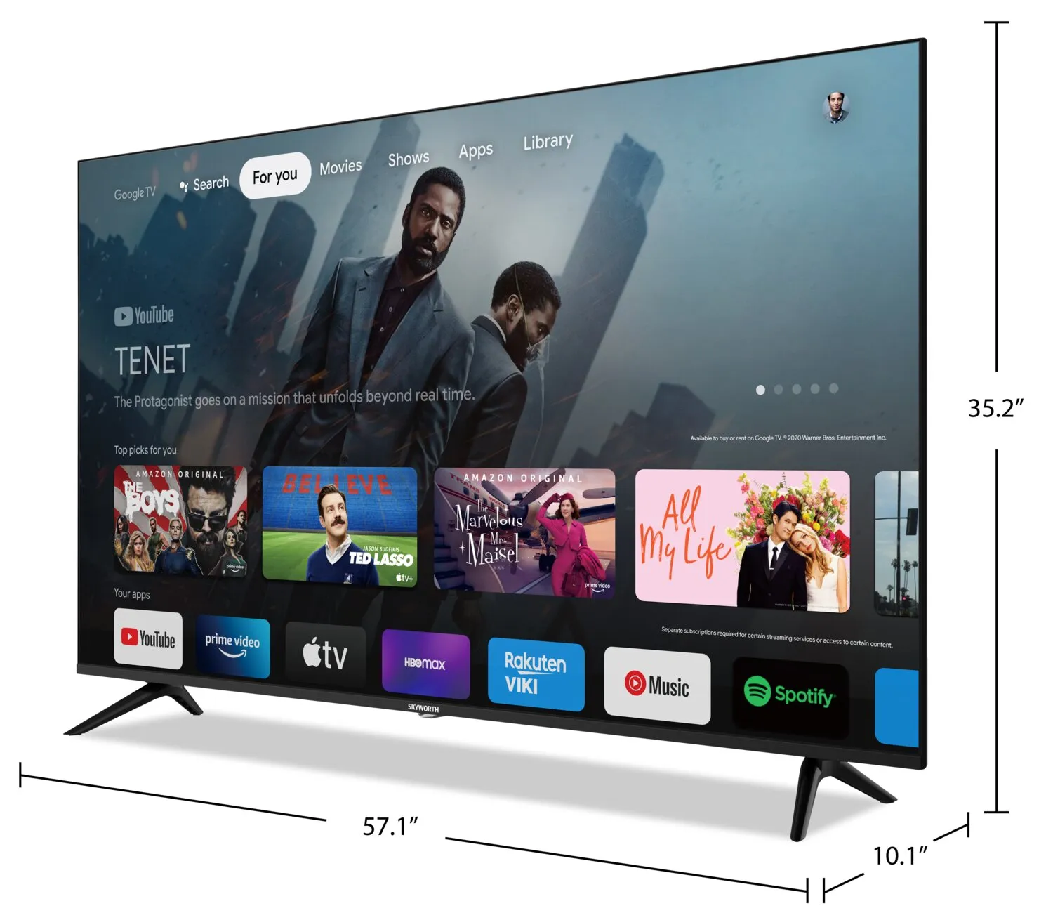 Skyworth 65" 4K UHD Smart Google TV
