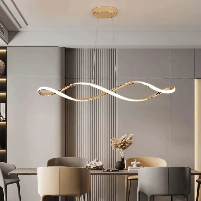 Smart Home Alexa Hanging Modern Chandelier For Dining Living Room Kitchen Lamp Gold/Chrome Plated Led Chandelier Light Fixtures