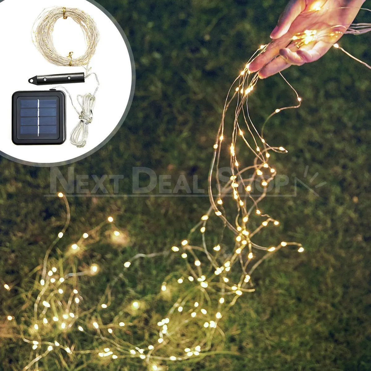 Solar-Powered Copper Wire Firefly Lights