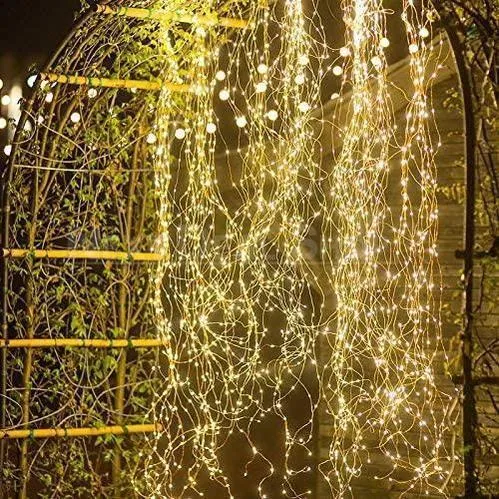 Solar-Powered Copper Wire Firefly Lights