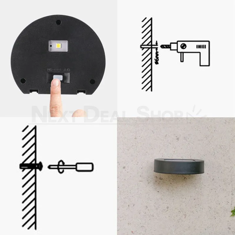 Solar Powered Up & Down Courtyard Wall Light