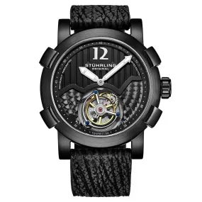 Stuhrling Original Tourbillon Hand Wind Black Dial Men's Watch M13477