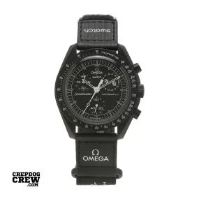 Swatch x Omega Bioceramic Moonswatch Mission To Moonphase Snoopy Black
