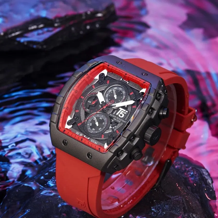 T5 GLIDER SERIES WATCH-RED