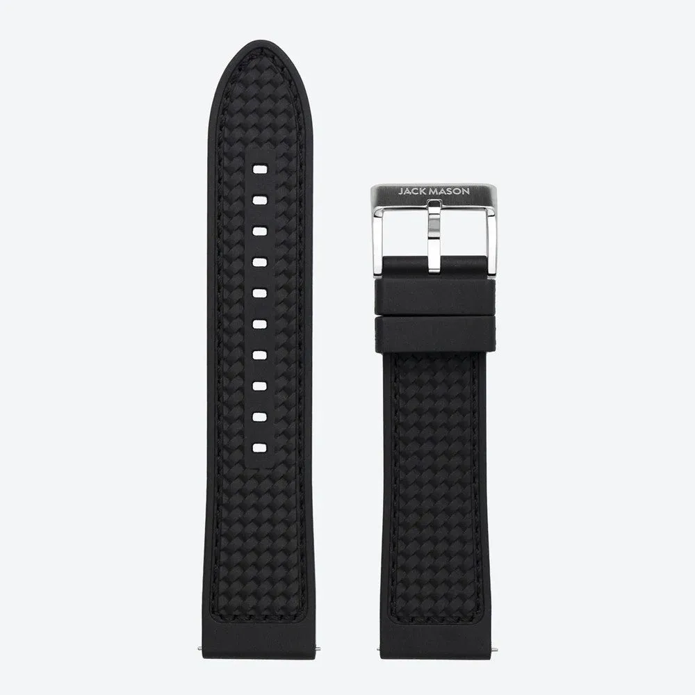 Textured Rubber Strap (Black)