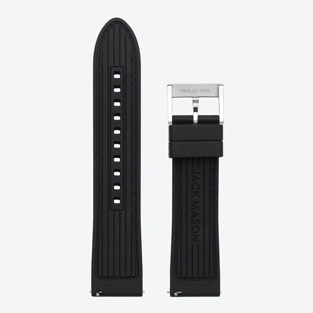 Textured Rubber Strap (Black)