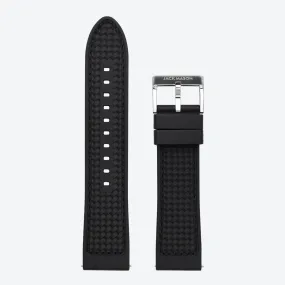 Textured Rubber Strap (Black)