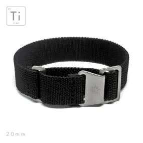 Ti-MNPara Strap 20mm - Black