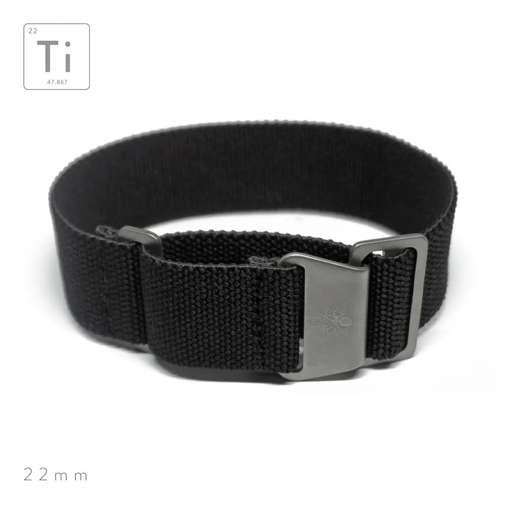 Ti-MNPara Strap 22mm - Black