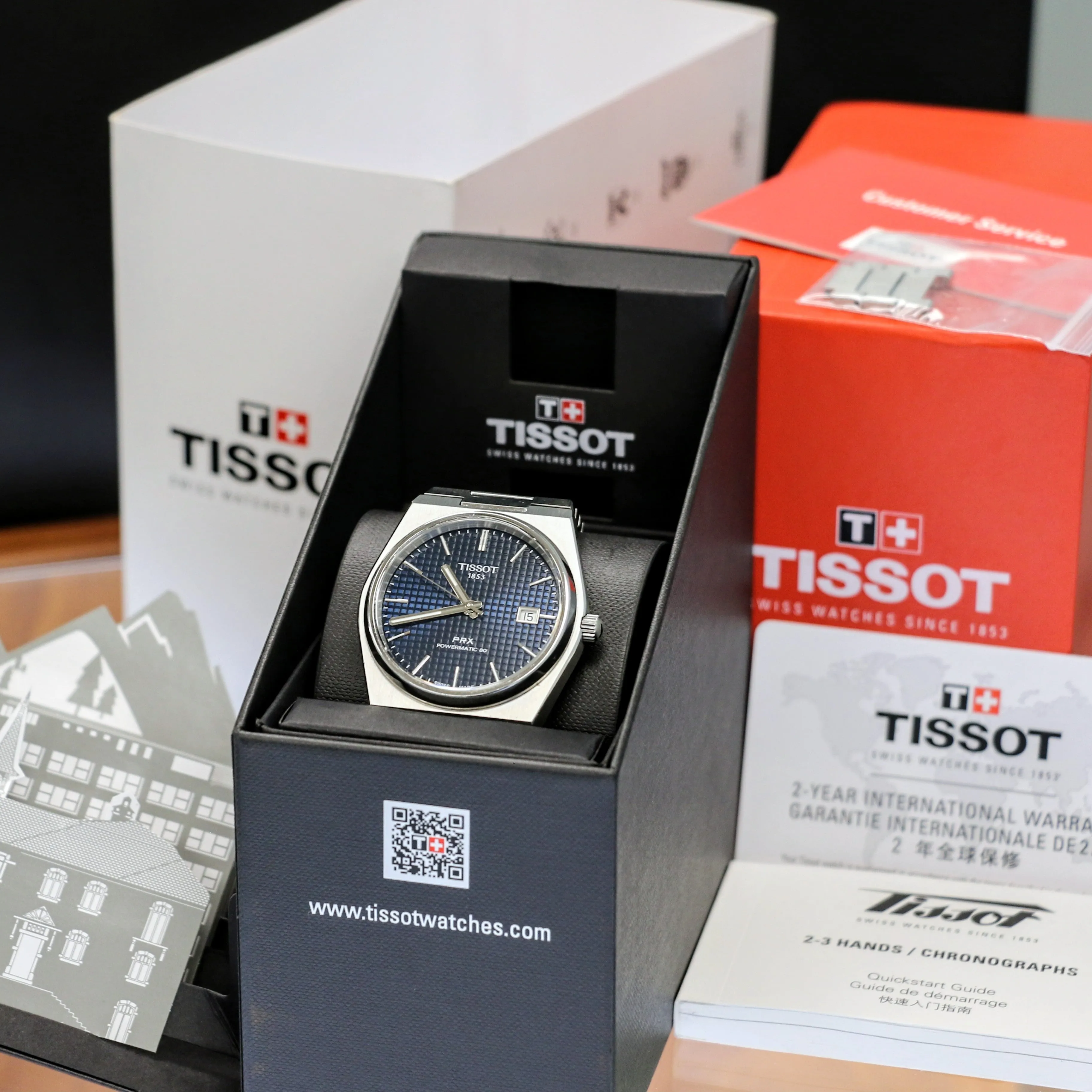 TISSOT PRX Powermatic 80 Automatic Watch Ref. T137407A Date Indicator Display Back – BOX & Papers!