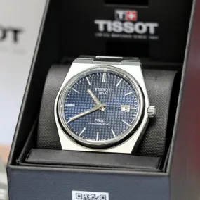 TISSOT PRX Powermatic 80 Automatic Watch Ref. T137407A Date Indicator Display Back – BOX & Papers!