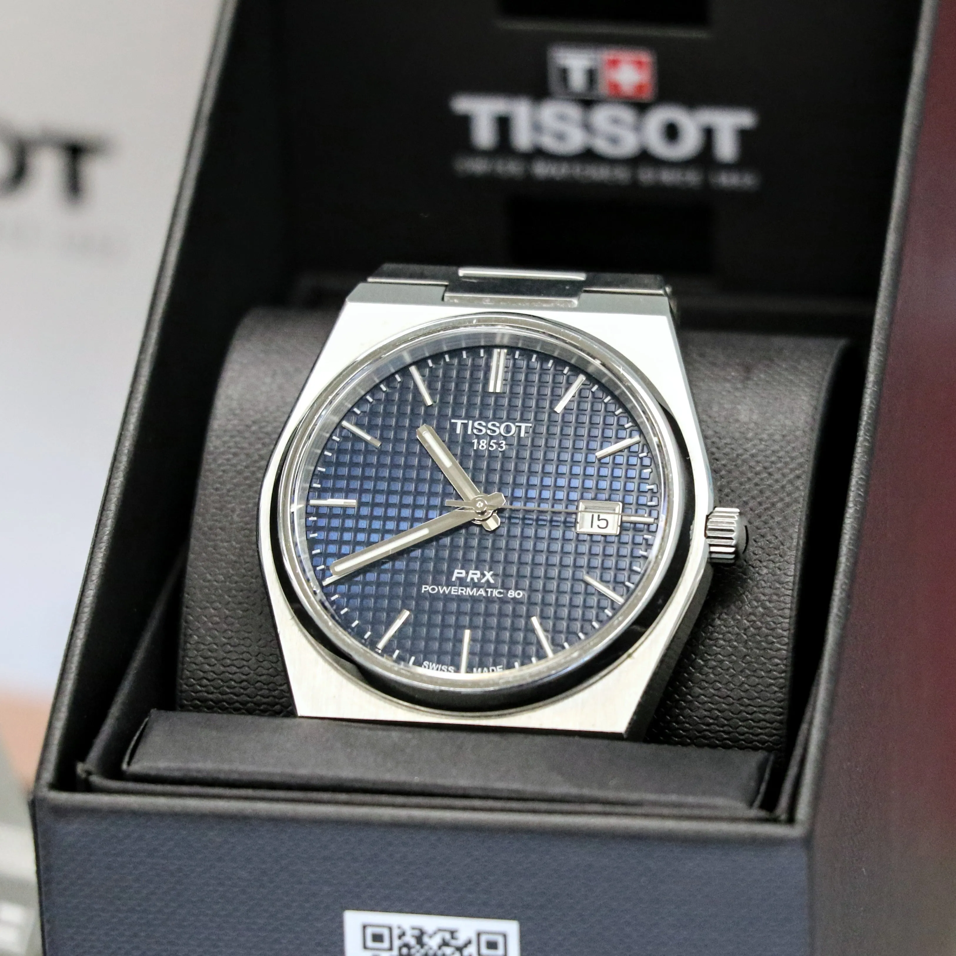 TISSOT PRX Powermatic 80 Automatic Watch Ref. T137407A Date Indicator Display Back – BOX & Papers!