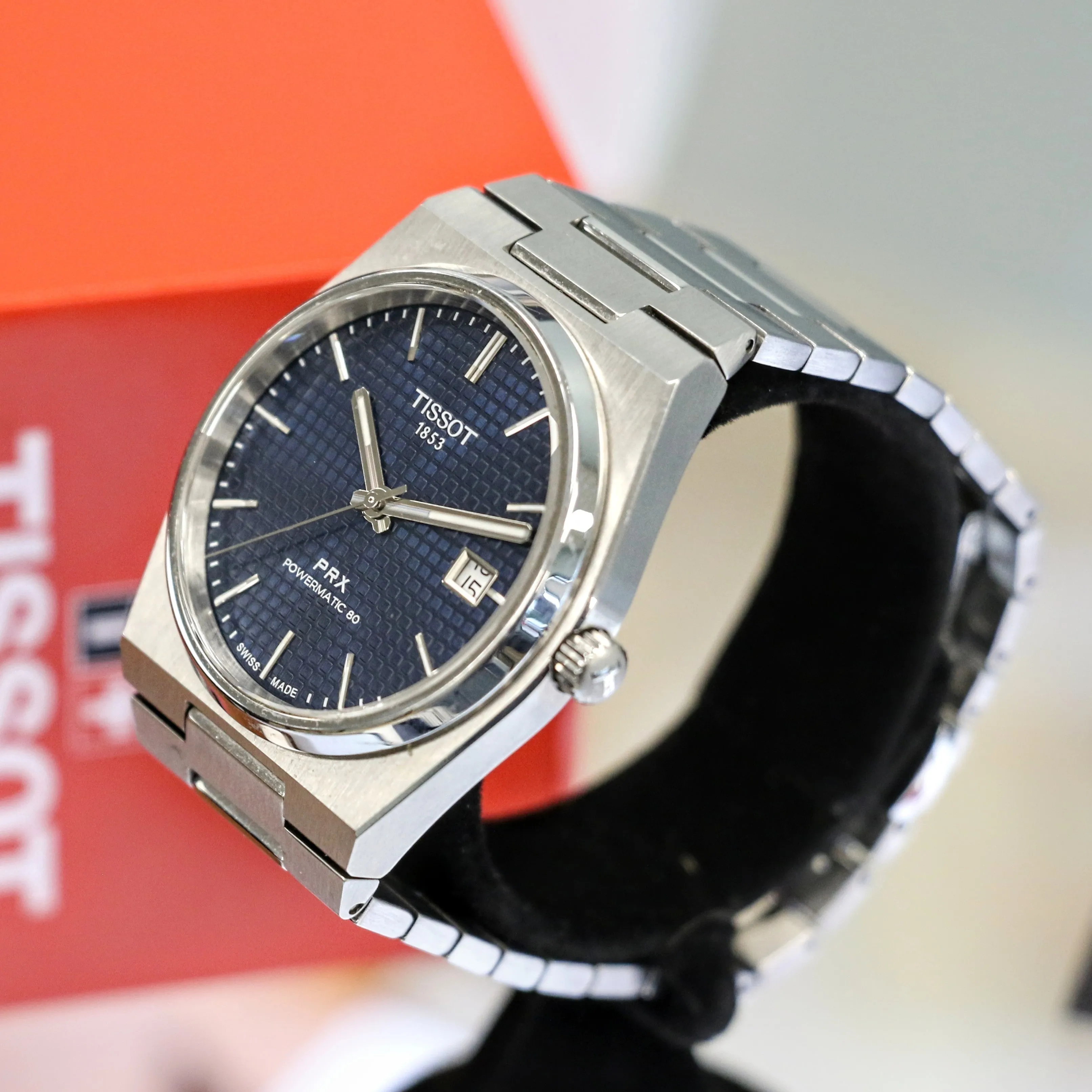 TISSOT PRX Powermatic 80 Automatic Watch Ref. T137407A Date Indicator Display Back – BOX & Papers!
