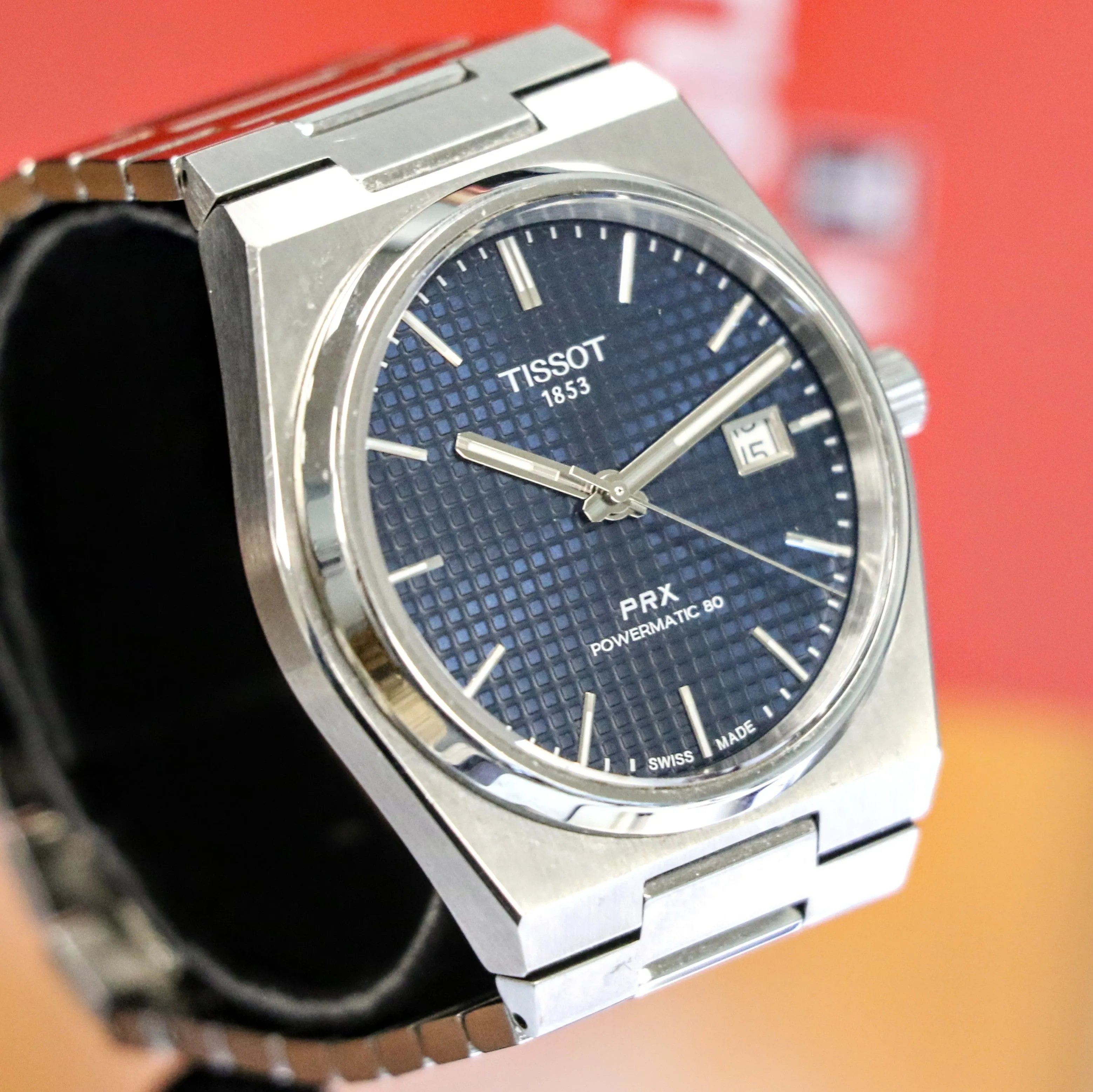 TISSOT PRX Powermatic 80 Automatic Watch Ref. T137407A Date Indicator Display Back – BOX & Papers!