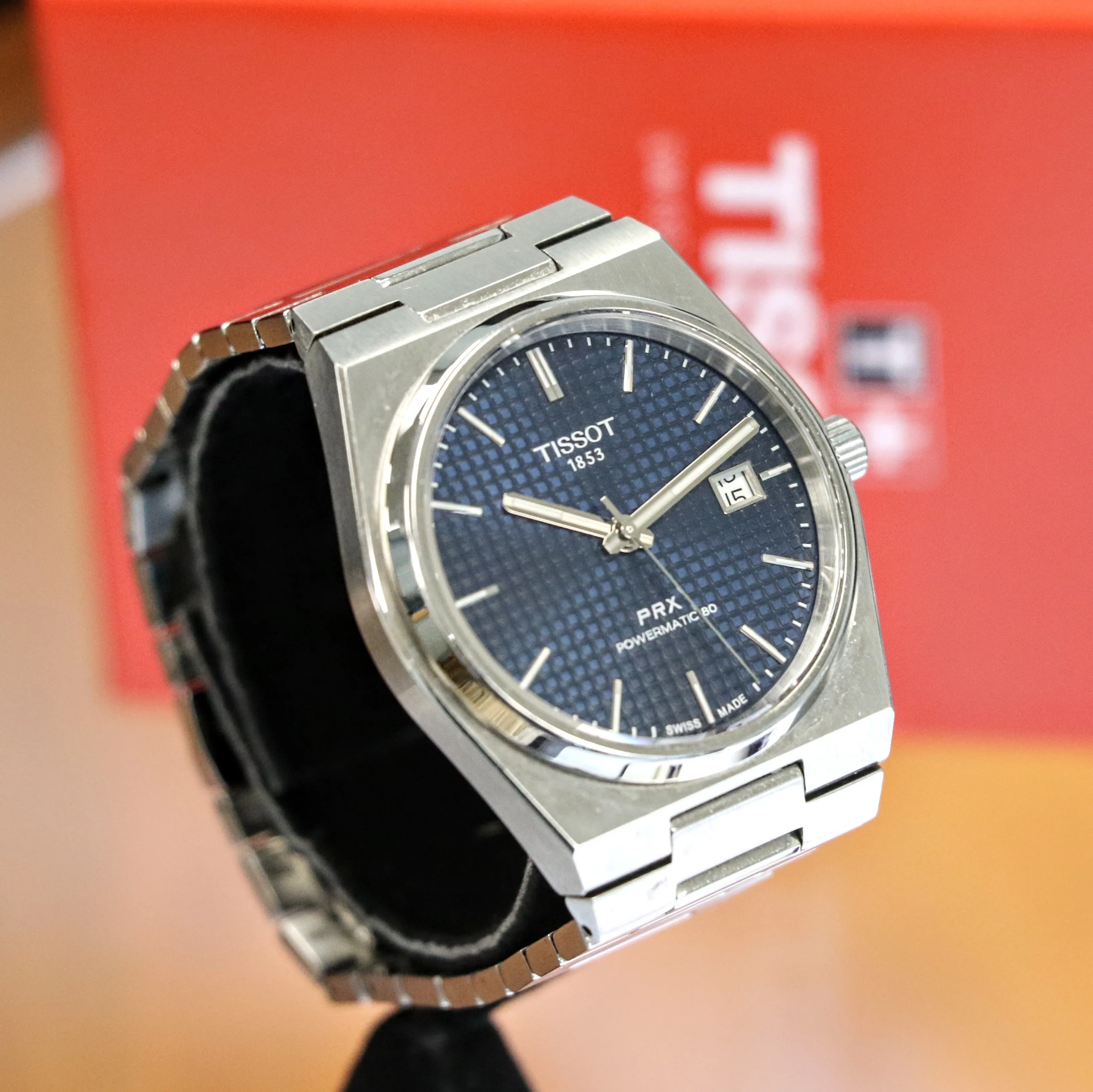 TISSOT PRX Powermatic 80 Automatic Watch Ref. T137407A Date Indicator Display Back – BOX & Papers!