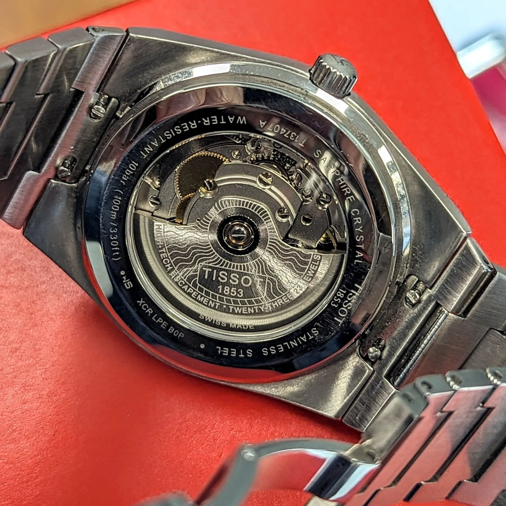 TISSOT PRX Powermatic 80 Automatic Watch Ref. T137407A Date Indicator Display Back – BOX & Papers!