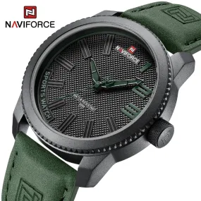 Tough Tactical Men's Leather Watch
