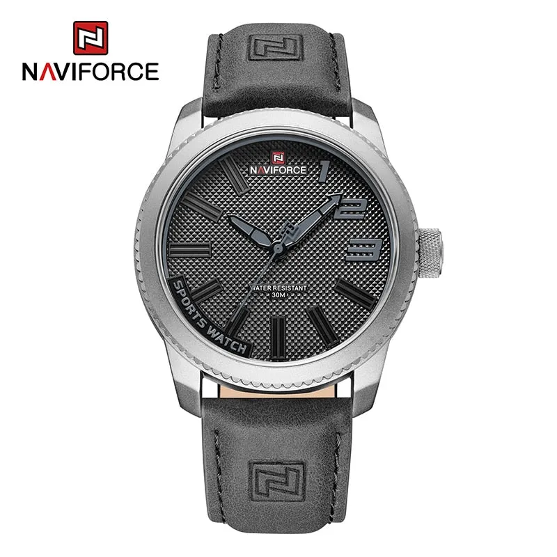 Tough Tactical Men's Leather Watch