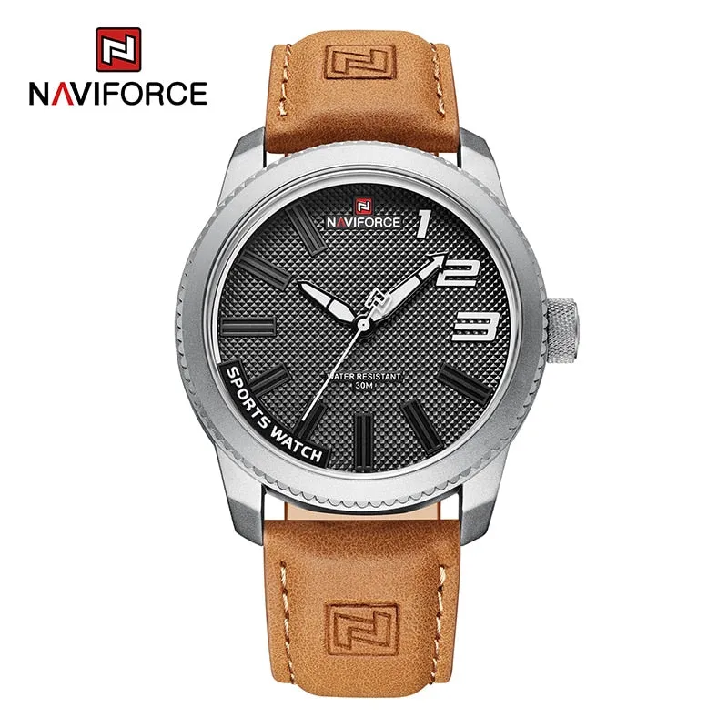 Tough Tactical Men's Leather Watch