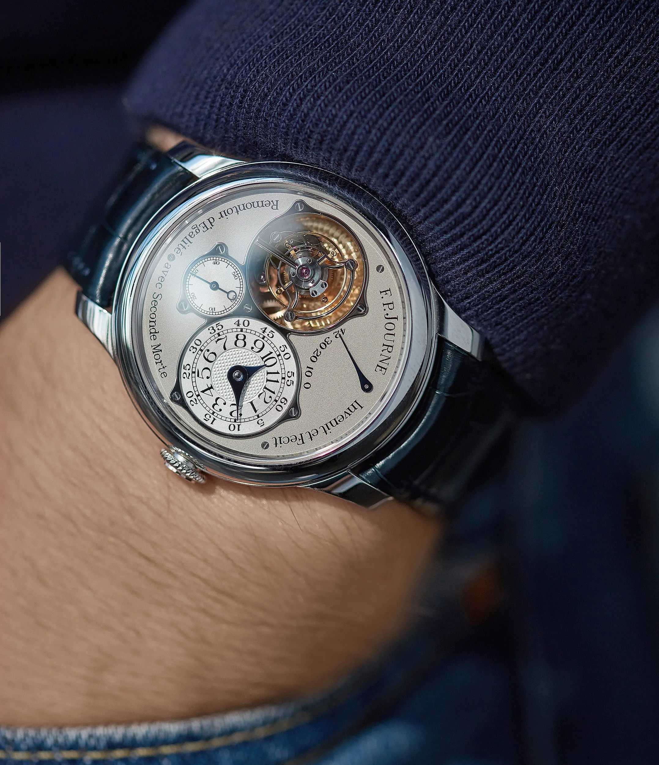 Tourbillon Souverain | Seconde Morte | 40mm | Platinum