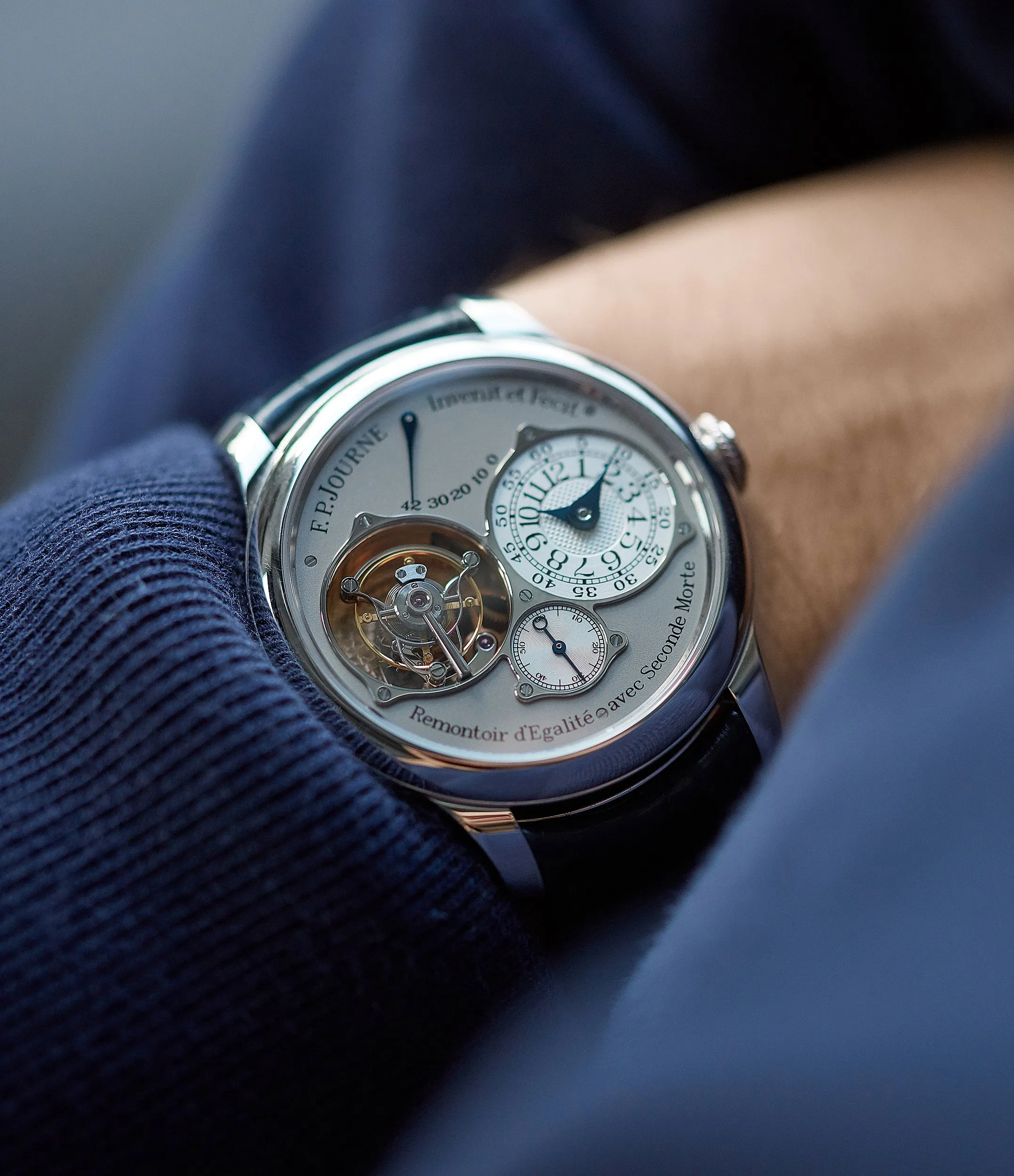 Tourbillon Souverain | Seconde Morte | 40mm | Platinum