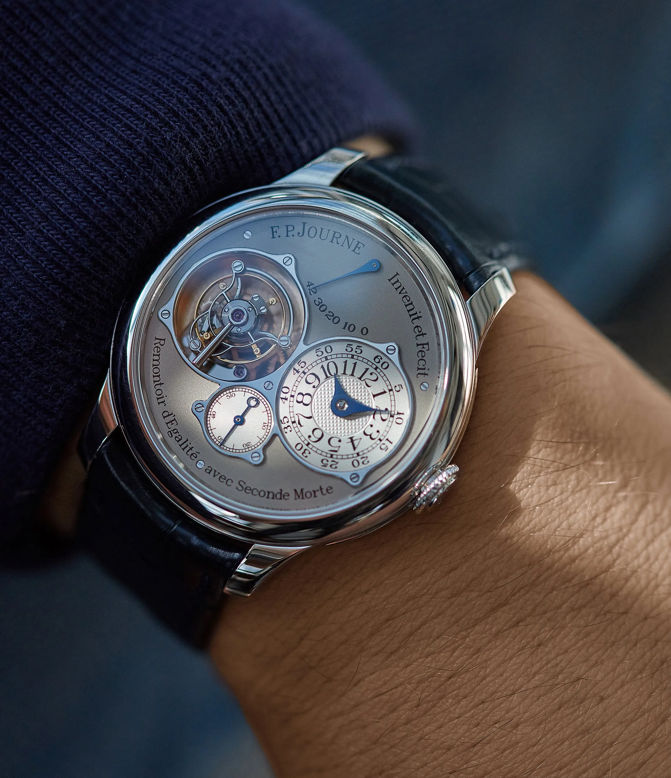Tourbillon Souverain | Seconde Morte | 40mm | Platinum