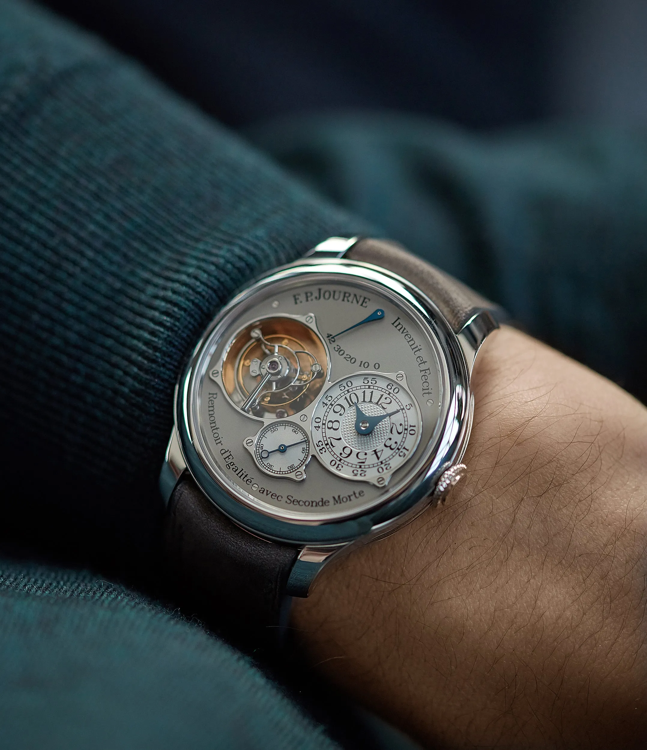 Tourbillon Souverain | Seconde Morte | 40mm | Platinum