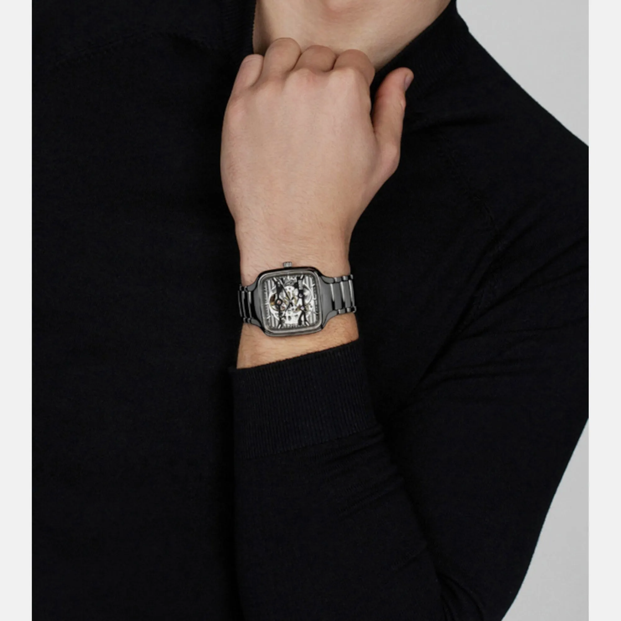 True Square Automatic Skeleton Unisex Ceramic Watch R27125152