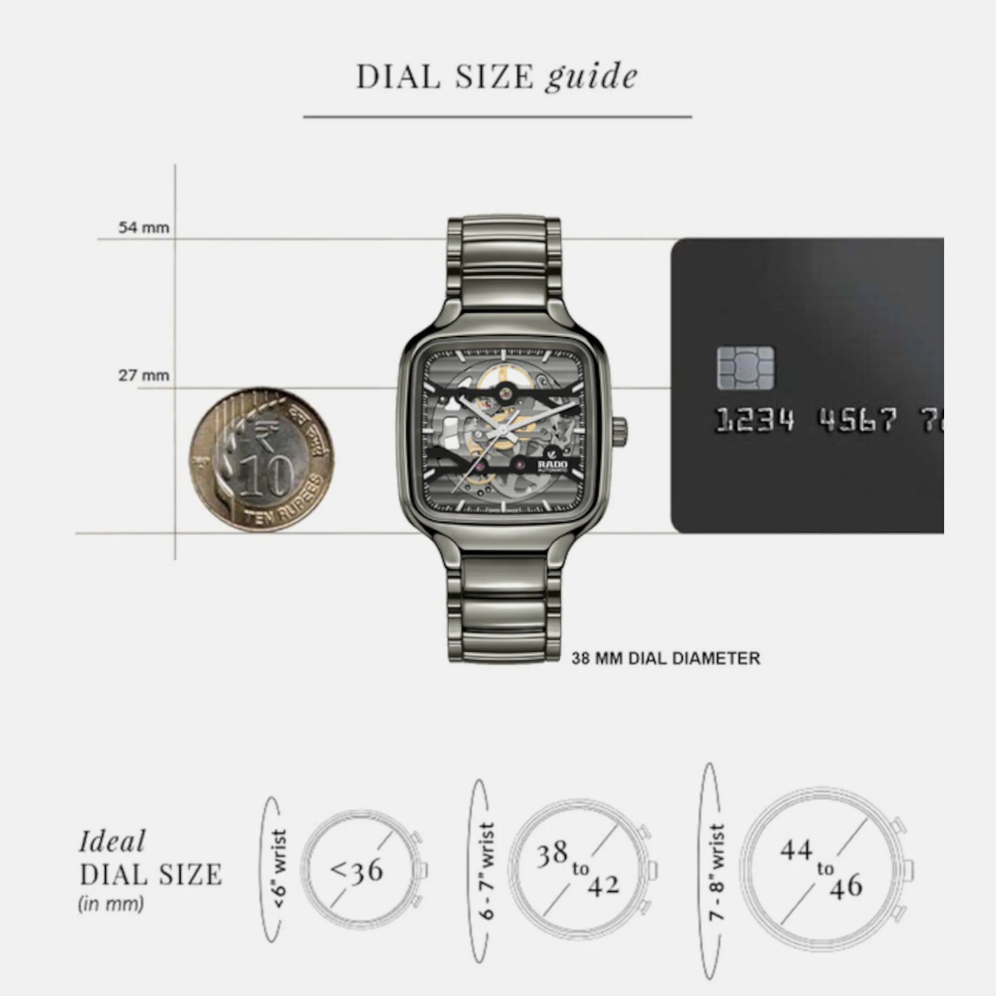 True Square Automatic Skeleton Unisex Ceramic Watch R27125152