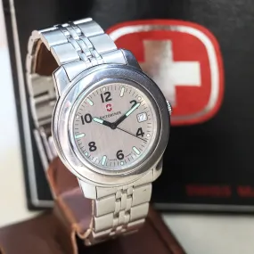 Vintage Victorinox Date 30mm Wristwatch Kit: Watch & Knife - Box & Papers