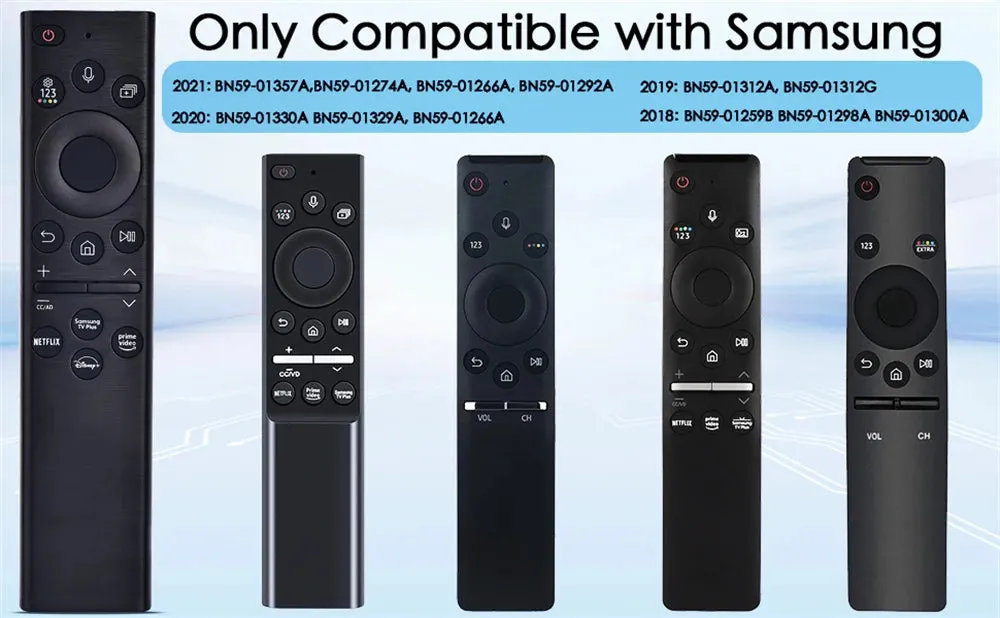 Voice Remote Control Compatible with Samsung Smart TV 2019-2023 UHD QLED OLED 4K 8K