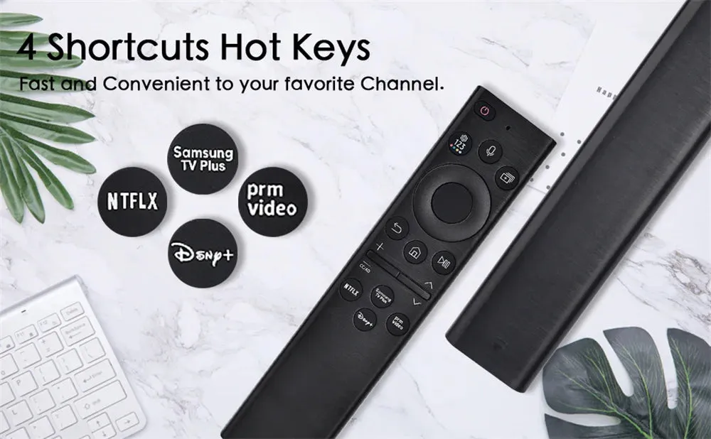 Voice Remote Control Compatible with Samsung Smart TV 2019-2023 UHD QLED OLED 4K 8K