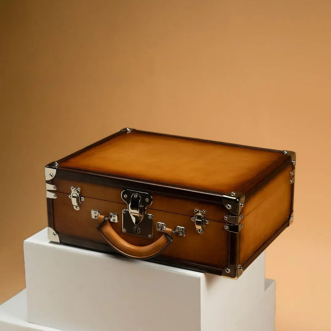 Watch Trunk - Patina Honey Brown