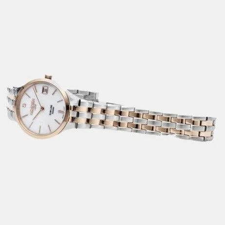 Women Quartz Mother of Pearl Dial Analog Stainless Steel Watch 864857 49 20 50