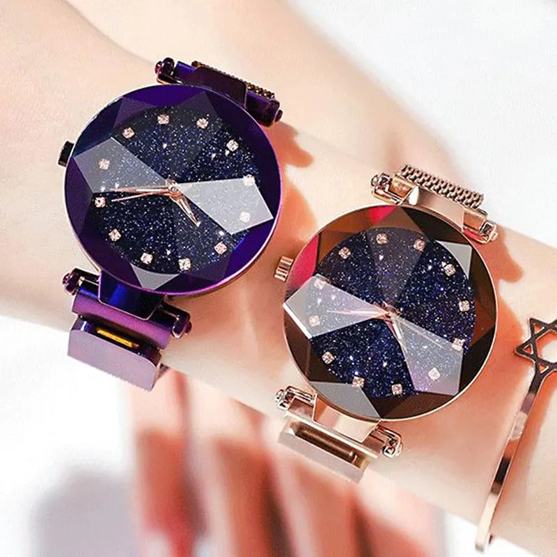 Women Starry Sky Magnetic Fashion Wrist Watches