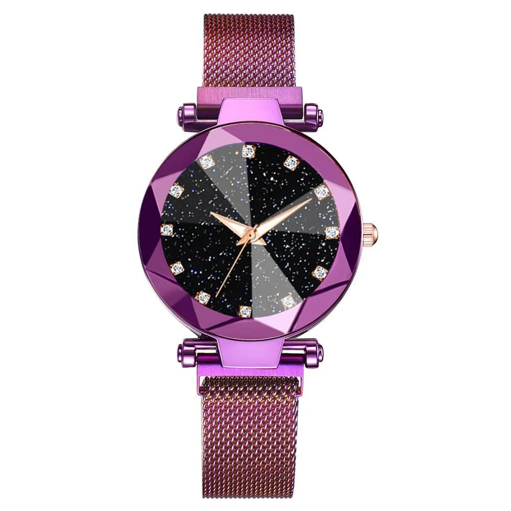 Women Starry Sky Magnetic Fashion Wrist Watches