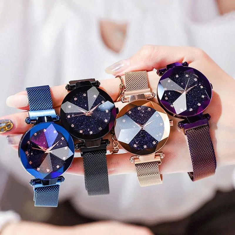 Women Starry Sky Magnetic Fashion Wrist Watches