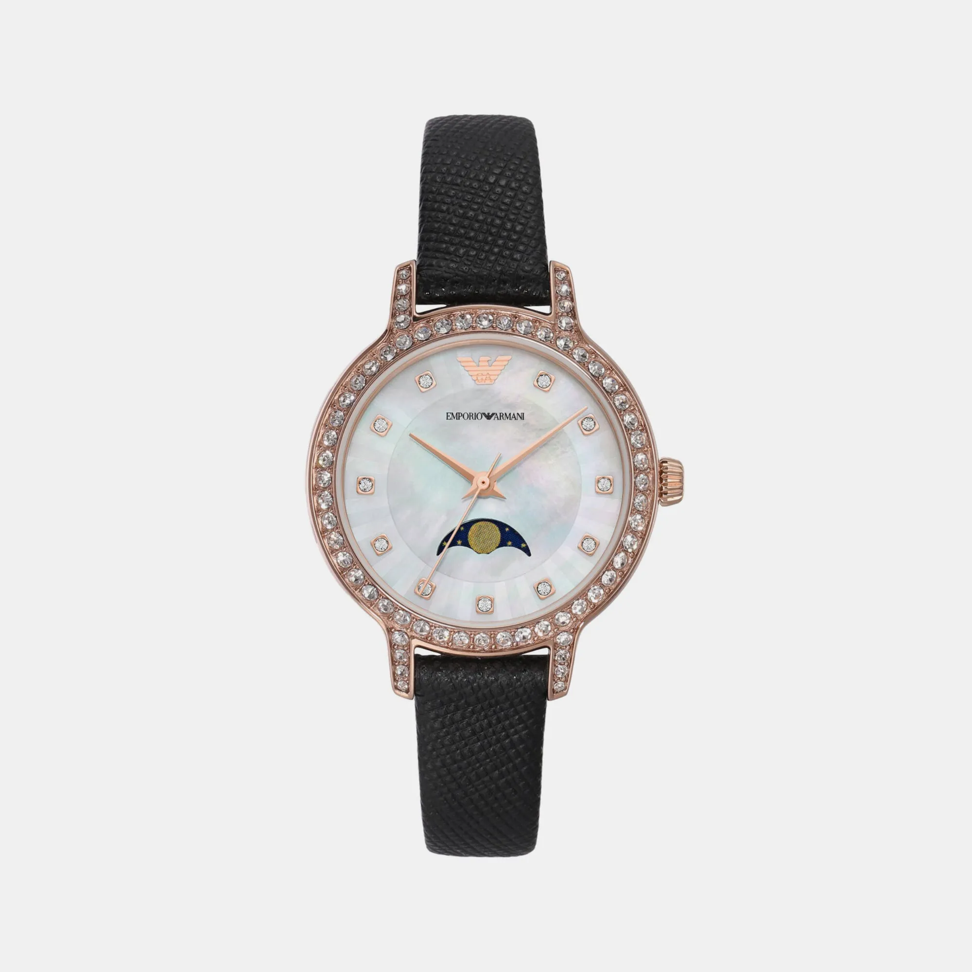 Women White Analog Leather Watch AR11514