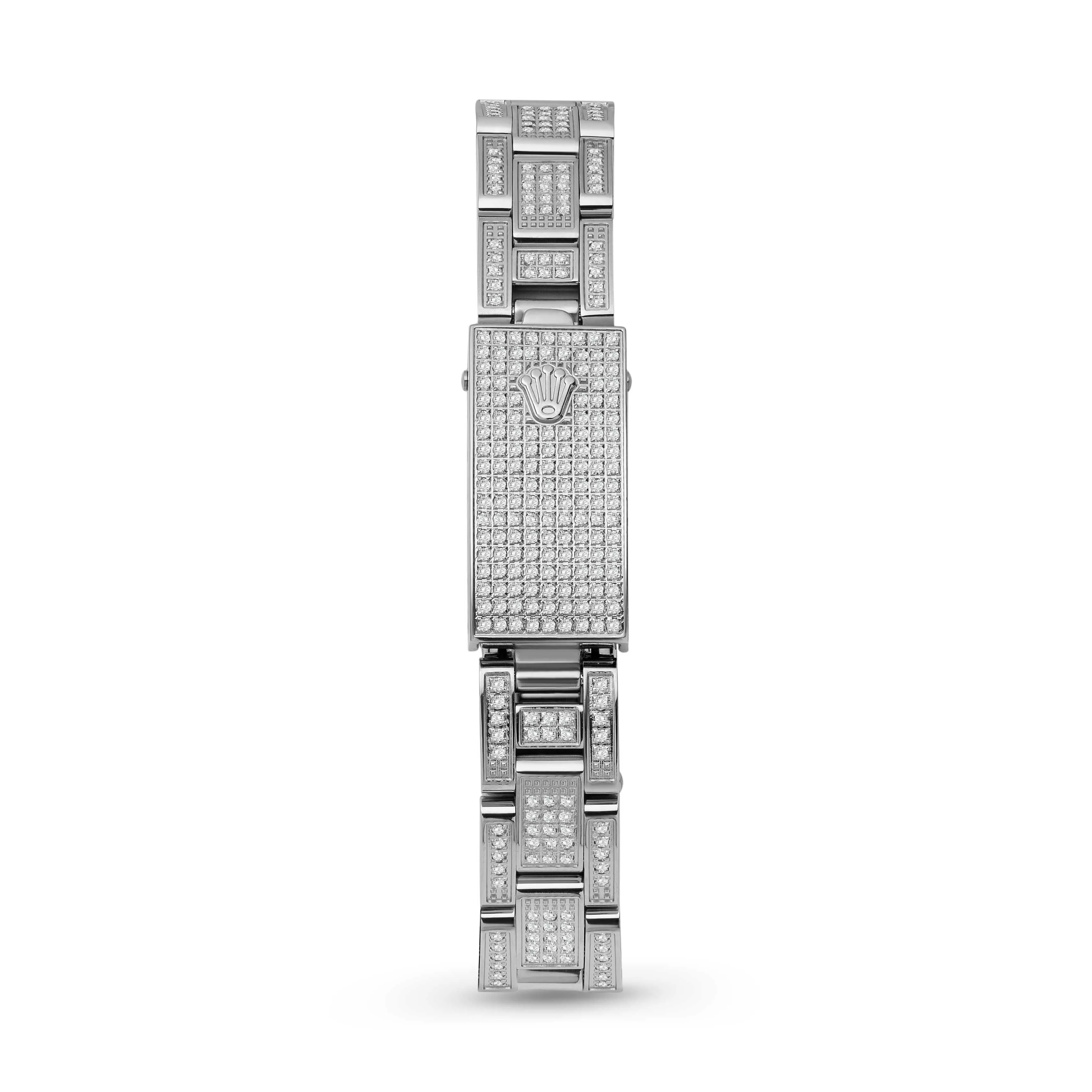 Women's Rolex Datejust Diamond Bezel Watch 26mm Rose Butterfly Dial | 7.30ct