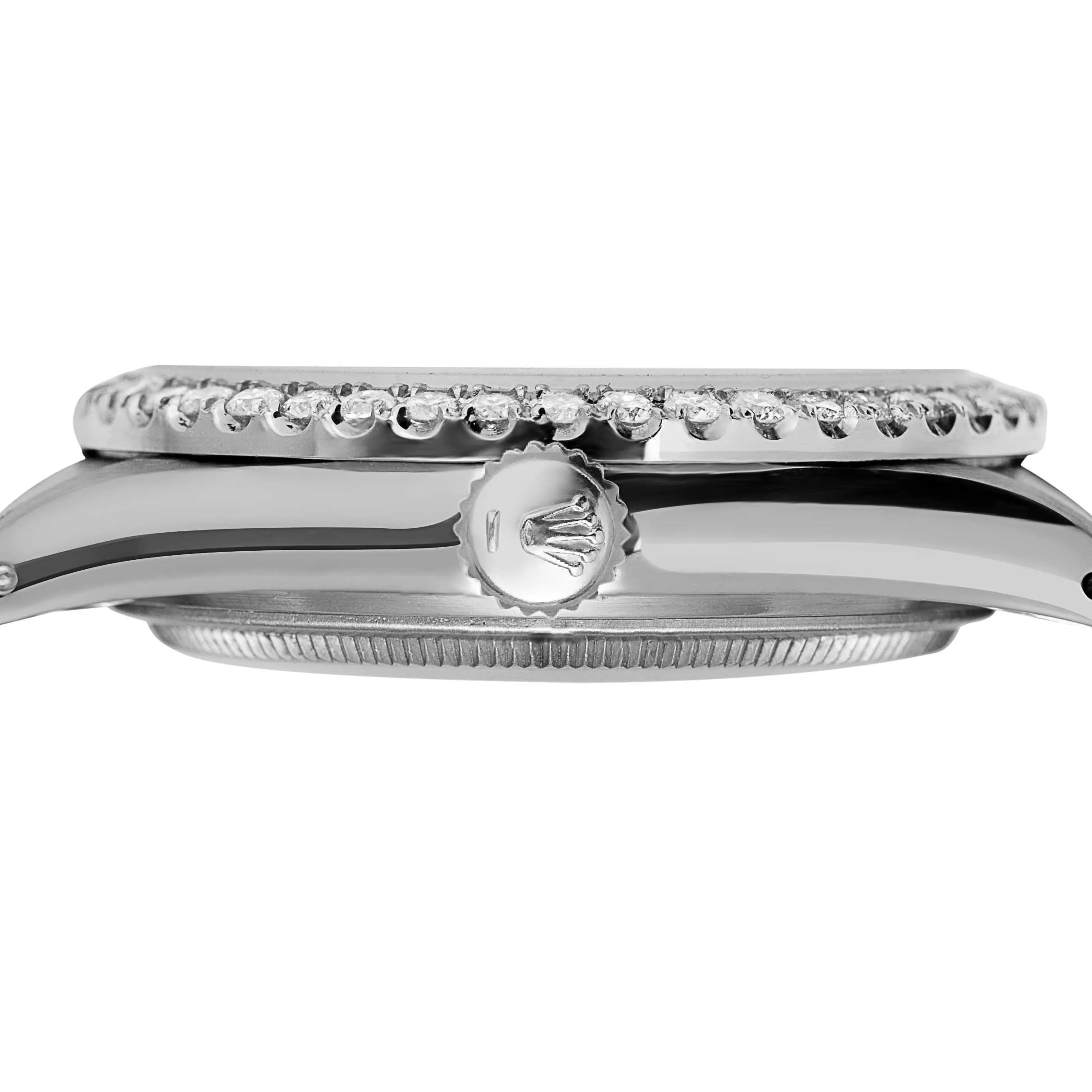 Women's Rolex Datejust Diamond Bezel Watch 31mm Black Dial | 6.75ct