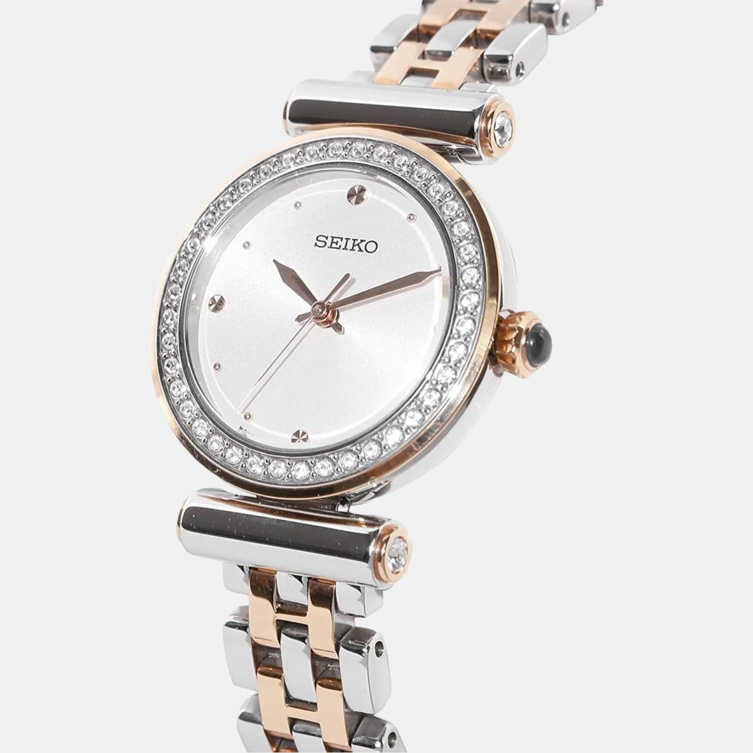 Women's White Analog Stainless Steel Watch SRZ466P1