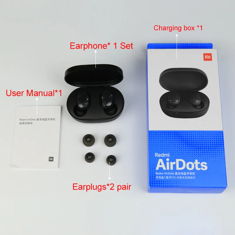 Xiaomi Redmi Airdots Bluetooth 5.0 Earphone True Stereo Wireless earphone with voice control