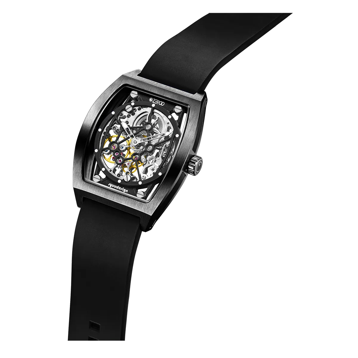 ZEROO M1 THE AURIGA SKELETON MECHANICAL AUTOMATIC WATCH FOR GENTS - ZM001BBK