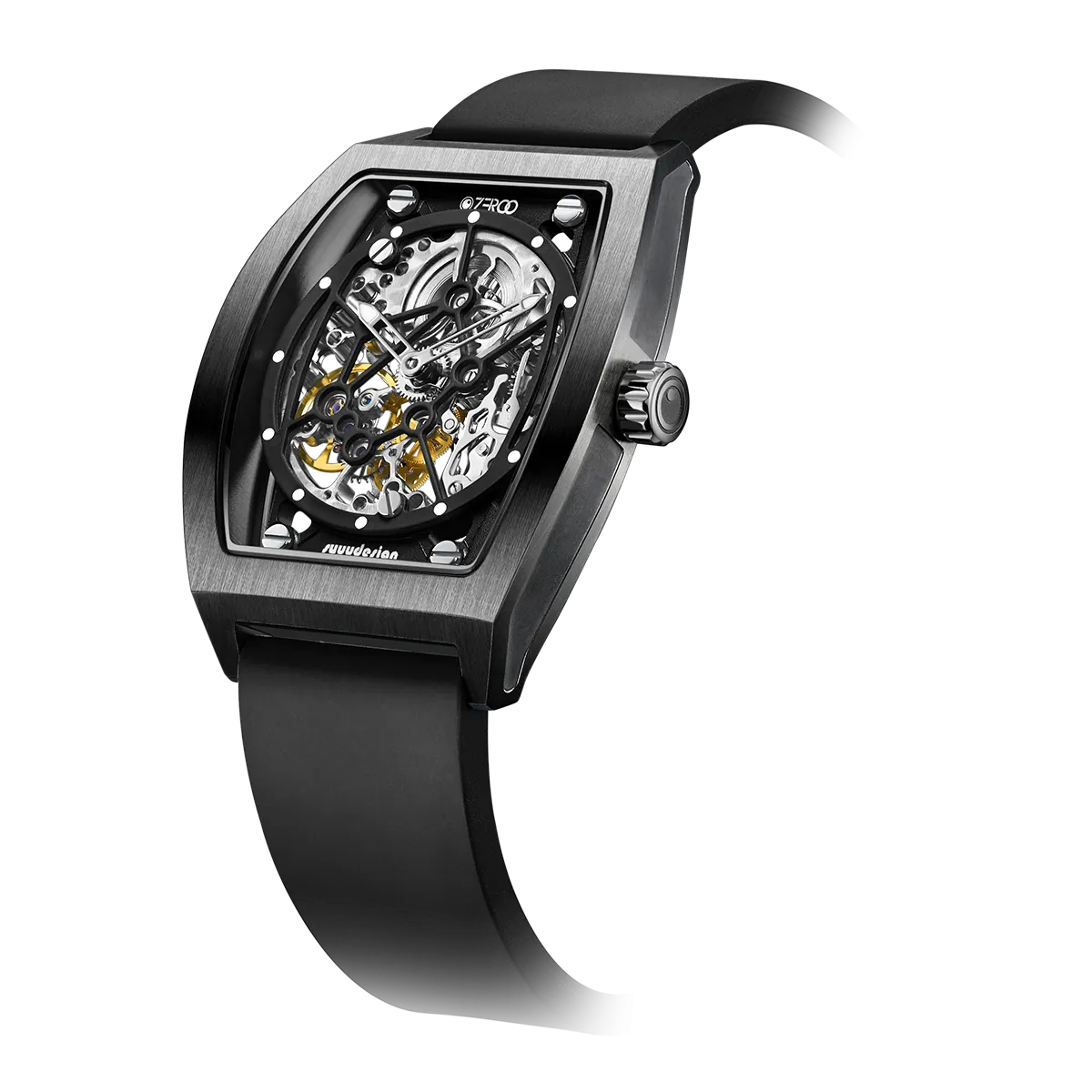 ZEROO M1 THE AURIGA SKELETON MECHANICAL AUTOMATIC WATCH FOR GENTS - ZM001BBK