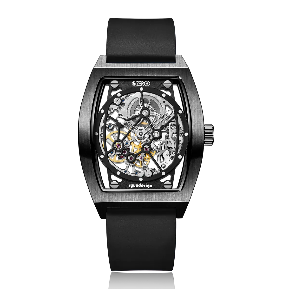 ZEROO M1 THE AURIGA SKELETON MECHANICAL AUTOMATIC WATCH FOR GENTS - ZM001BBK