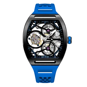 ZEROO T4 THE ARCHER FULL SKELETON TOURBILLONMANUAL TOURBILLON WATCH FOR GENTS - ZT004BLB