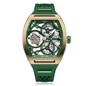 ZEROO T4 THE ARCHER FULL SKELETON TOURBILLONMANUAL TOURBILLON WATCH FOR GENTS - ZT004GGR